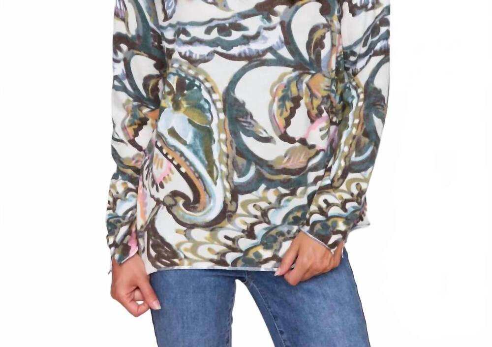 NEW CHARLIE B v neck lightweight sweater in peacock